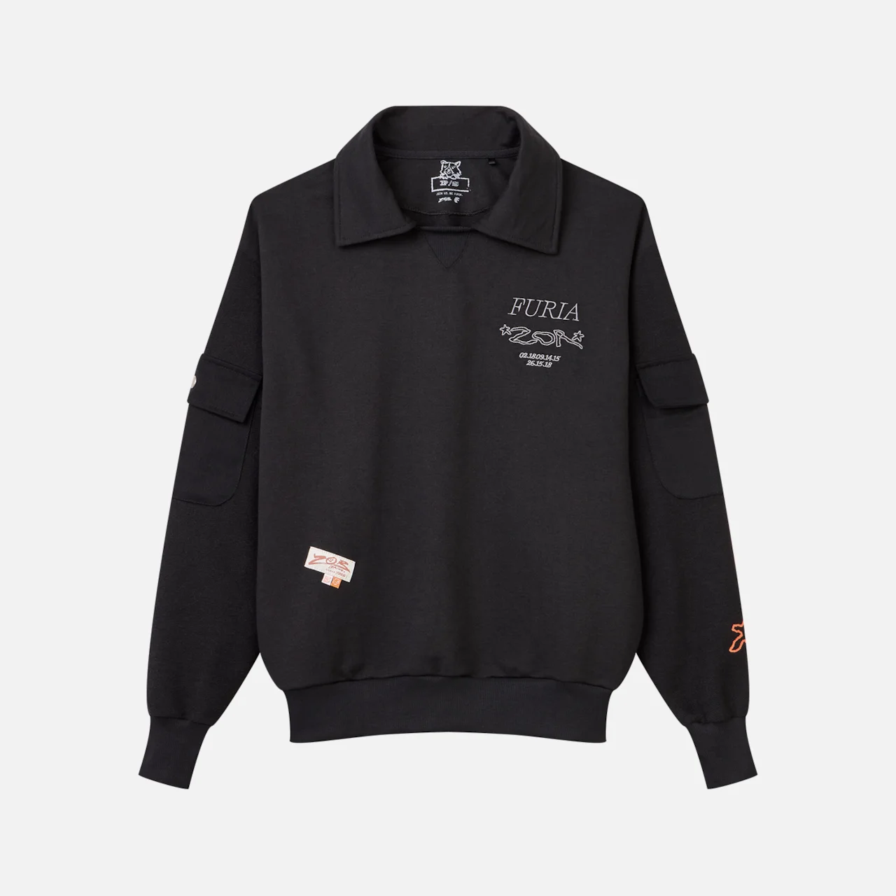 Moletom Polo Furia x Zor Preto